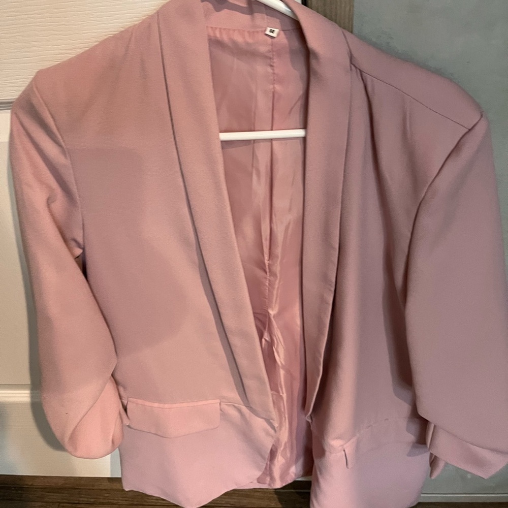 Pink women’s blazer jacket
